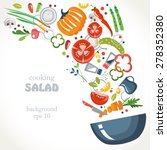 cooking collection background... | Shutterstock .eps vector #278352380