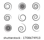 spiral and swirl motion... | Shutterstock .eps vector #1708674913