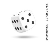  Dice. Dice With Black Dots On...