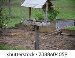 Small photo of Tit eating from a suet ball in a birdhouse in the garden. Ij autumn birds have less food, feeding them in a birdhouse is an option.