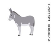 Small Cartoon Donkey. Isolated...