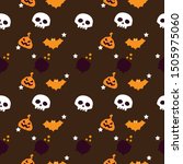 halloween pumpkins halloween... | Shutterstock .eps vector #1505975060