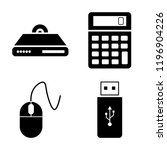 set of 4 simple vector icons...