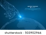 touch the future  vector... | Shutterstock .eps vector #503902966