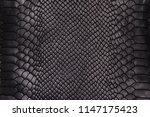 Background texture black leather reptiles