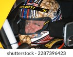 Small photo of Long Pond, PA, USA - June 5, 2010: Race driver Geoff Bodine prepares to qualify for a NASCAR Cup Series event at Pocono Raceway in Pennsylvania.