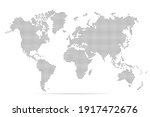 world map. simple flat dot.... | Shutterstock .eps vector #1917472676