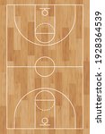 Basketball Court. Wooden Floor. ...