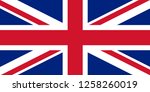 flag of united kingdom or... | Shutterstock . vector #1258260019