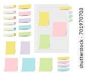 vector set of colorful sticky... | Shutterstock .eps vector #701970703