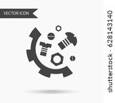 Vector Business Icon Gears Nuts ...