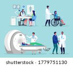 doctor talks with man. magnetic ... | Shutterstock .eps vector #1779751130