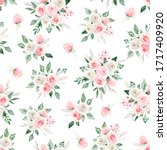 seamless pattern with... | Shutterstock . vector #1717409920