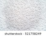Plaster background floral pattern