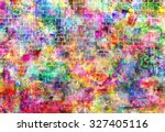 Colorful Grunge Art Wall...