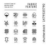 fabric feature thin line icons... | Shutterstock .eps vector #1479535790