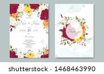 beautiful wedding invitation... | Shutterstock .eps vector #1468463990