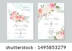 wedding invitation card ... | Shutterstock .eps vector #1495853279