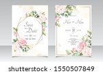beautiful floral wreath wedding ... | Shutterstock .eps vector #1550507849
