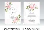 beautiful floral wreath wedding ... | Shutterstock .eps vector #1552246733