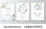 wedding card and invitation... | Shutterstock .eps vector #1688639803