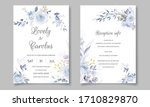 beautiful wedding invitation... | Shutterstock .eps vector #1710829870