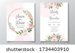wedding invitation with... | Shutterstock .eps vector #1734403910