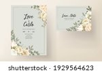 set of wedding invitation card... | Shutterstock .eps vector #1929564623