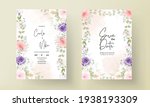beautiful hand drawn floral... | Shutterstock .eps vector #1938193309
