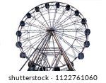 Ferris wheel on white background