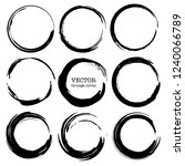 set of grunge circles  grunge... | Shutterstock .eps vector #1240066789