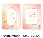 wedding invitation card  save... | Shutterstock .eps vector #1369139666