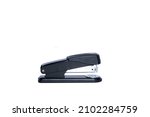 Black handy stapler isolated on ...