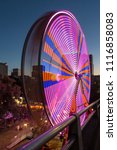 Ferris Wheel At Night During...