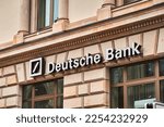 Small photo of Germany, Berlin - 26.12.2022 Deutsche bank exterior main office. Deutsche Bank AG is a German global banking and financial services company with its headquarters in Frankfurt.