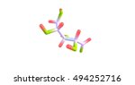 ribose is a carbohydrate with... | Shutterstock . vector #494252716