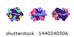 multicolored pieces on dark... | Shutterstock .eps vector #1440240506