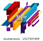 futuristic geometric figure.... | Shutterstock .eps vector #1527547409