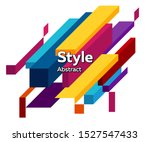 futuristic geometric shape.... | Shutterstock .eps vector #1527547433
