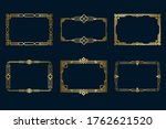 various vintage golden frames... | Shutterstock .eps vector #1762621520
