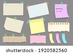 modern paper notes on stickers... | Shutterstock .eps vector #1920582560