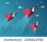 team of business superheroes... | Shutterstock .eps vector #2056622936