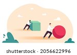 push competition of two... | Shutterstock .eps vector #2056622996