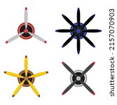 Front View Of Plane Propellers...