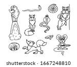 cartoon character  set of... | Shutterstock . vector #1667248810
