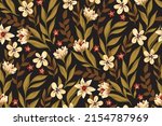 ornate seamless pattern with... | Shutterstock .eps vector #2154787969