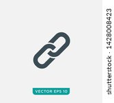 link icon design  vector eps10 | Shutterstock .eps vector #1428008423
