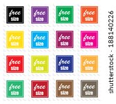 clothing free size colorful... | Shutterstock . vector #188140226