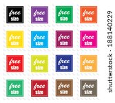 clothing free size colorful... | Shutterstock .eps vector #188140229