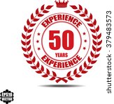 50 years experience label ... | Shutterstock .eps vector #379483573